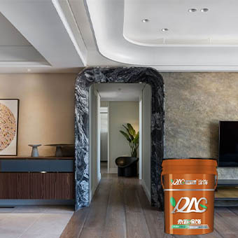 Water-In-Water Multicolor Stone-Like Paint